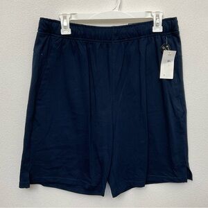 NWT Men's Xersion Navy Quick-Dri Heavyweight Jersey Shorts Size Med Lounge